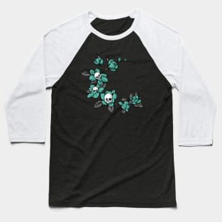 Flower skulls Baseball T-Shirt